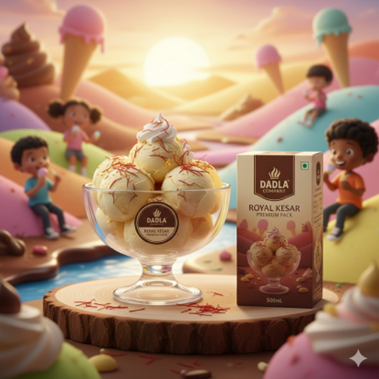 దోడ్లా రాయల్ కేసర్ ప్రీమియం ఐస్ క్రీం 500ml యొక్క చిత్రం