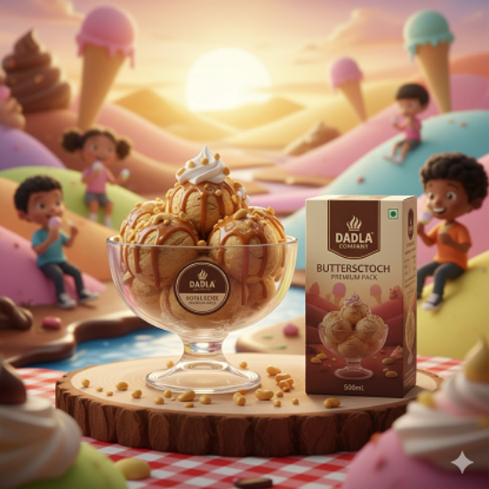 దోడ్లా బటర్ స్కాచ్ ప్రీమియం ఐస్ క్రీం టబ్‌లు 500Ml యొక్క చిత్రం