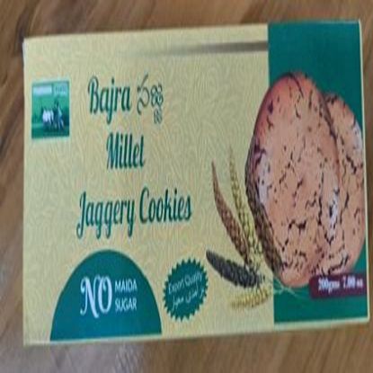 బజ్రా సజ్జమిల్లెట్ బెల్లం కుకీలు - 200 గ్రా యొక్క చిత్రం