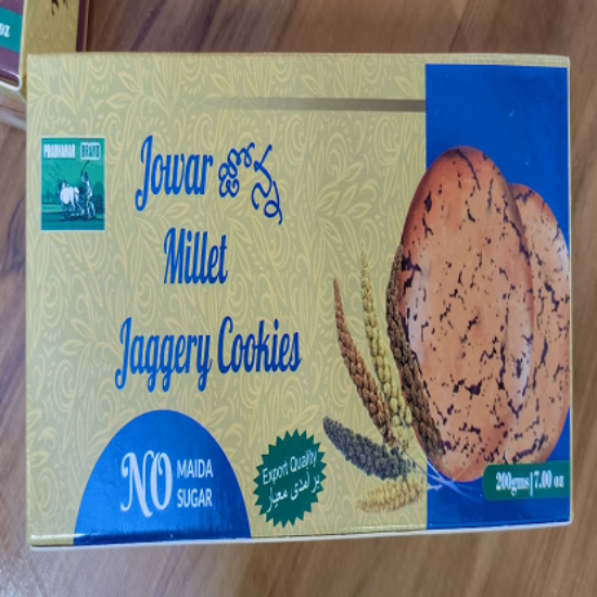 జోవర్ మిల్లెట్ బెల్లం కుకీలు - 200 గ్రాములు యొక్క చిత్రం