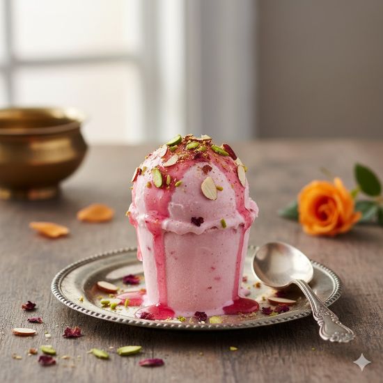 దోడ్లా రోజ్ కుల్ఫీ ఐస్ క్రీం యొక్క చిత్రం