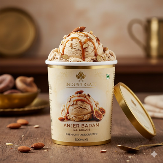 దొడ్లా అంజీర్ బాదమ్ ప్రీమియం టబ్స్ ఐస్ క్రీం 500ml యొక్క చిత్రం