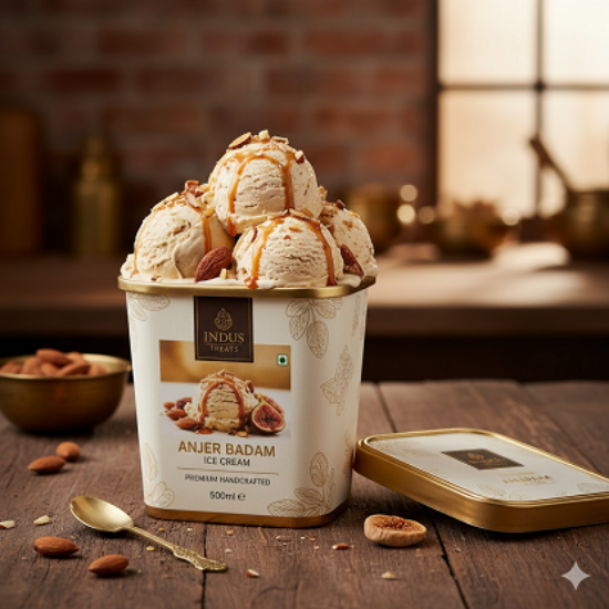 దొడ్లా అంజీర్ బాదమ్ ప్రీమియం టబ్స్ ఐస్ క్రీం 500ml యొక్క చిత్రం