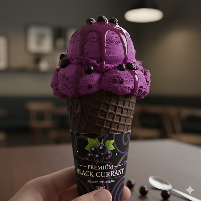దోడ్లా బ్లాక్ ఎండుద్రాక్ష ప్రీమియం ఐస్ క్రీం టబ్‌లు 125Ml యొక్క చిత్రం