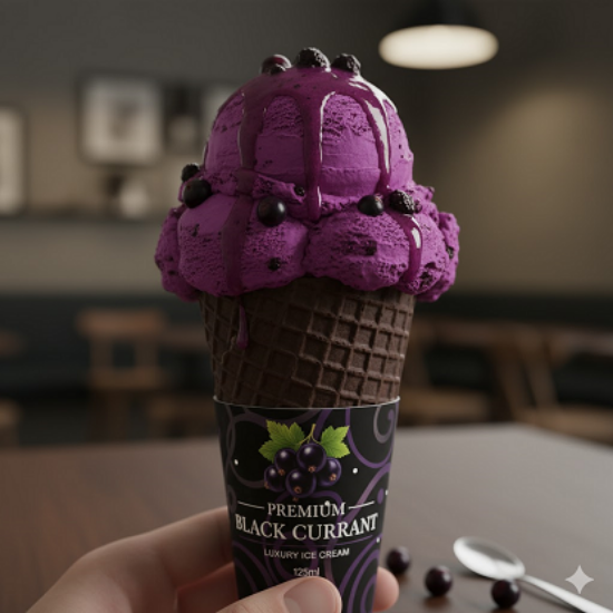 దోడ్లా బ్లాక్ ఎండుద్రాక్ష ప్రీమియం ఐస్ క్రీం టబ్‌లు 125Ml యొక్క చిత్రం