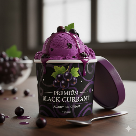 దొడ్ల బ్లాక్ ఎండుద్రాక్ష ప్రీమియం ఐస్ క్రీం టబ్‌లు 500ML యొక్క చిత్రం