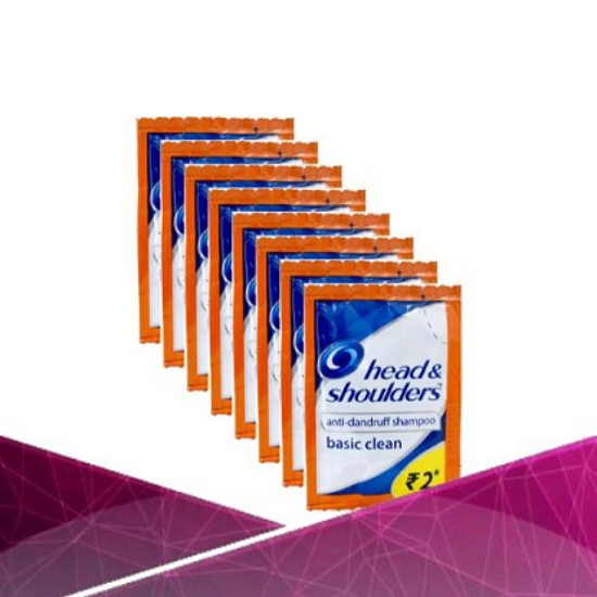 హెడ్ ​​& షోల్డర్స్ బేసిక్ క్లీన్ యాంటీ-డాండ్రఫ్ షాంపూ 5 మి.లీ (20 ప్యాక్) యొక్క చిత్రం
