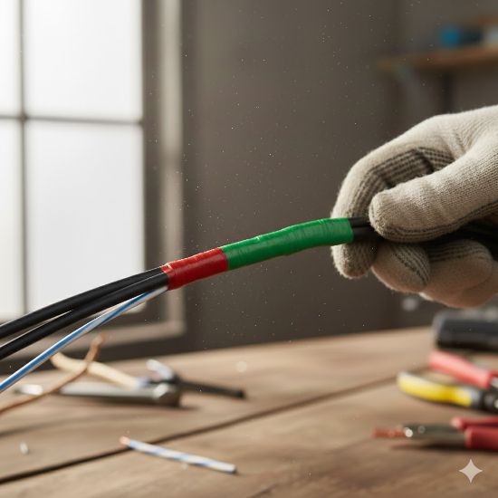 ఇన్సులేషన్ ఎలక్ట్రికల్ టేప్ – ఆకుపచ్చ రంగు (టాపారియా 17mm) యొక్క చిత్రం