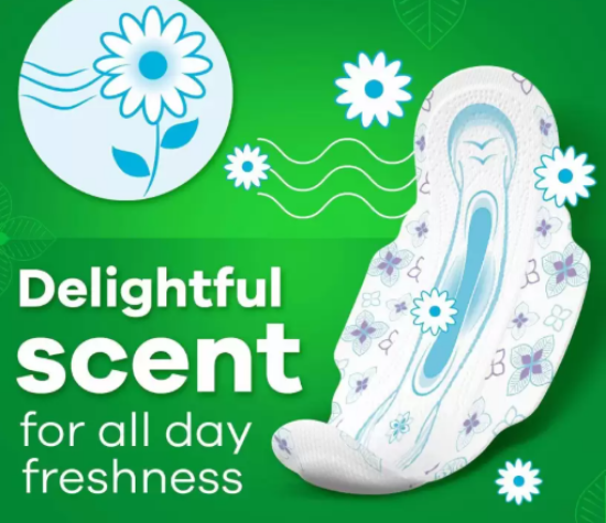 విస్పర్ అల్ట్రా హైజీన్ మరియు కంఫర్ట్ శానిటరీ నాప్కిన్స్ విత్ సాఫ్ట్ వింగ్స్ (XL+) - 44+4 ప్యాడ్‌ల ప్యాక్ యొక్క చిత్రం