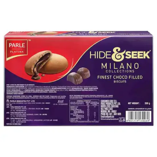 పార్లే మిలానో హైడ్ & సీక్ చాకో ఫిల్డ్ కుకీస్ 250 గ్రా యొక్క చిత్రం